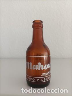 Coleccionismo de cervezas: Botella peque&ntilde;a de cerveza Mahou