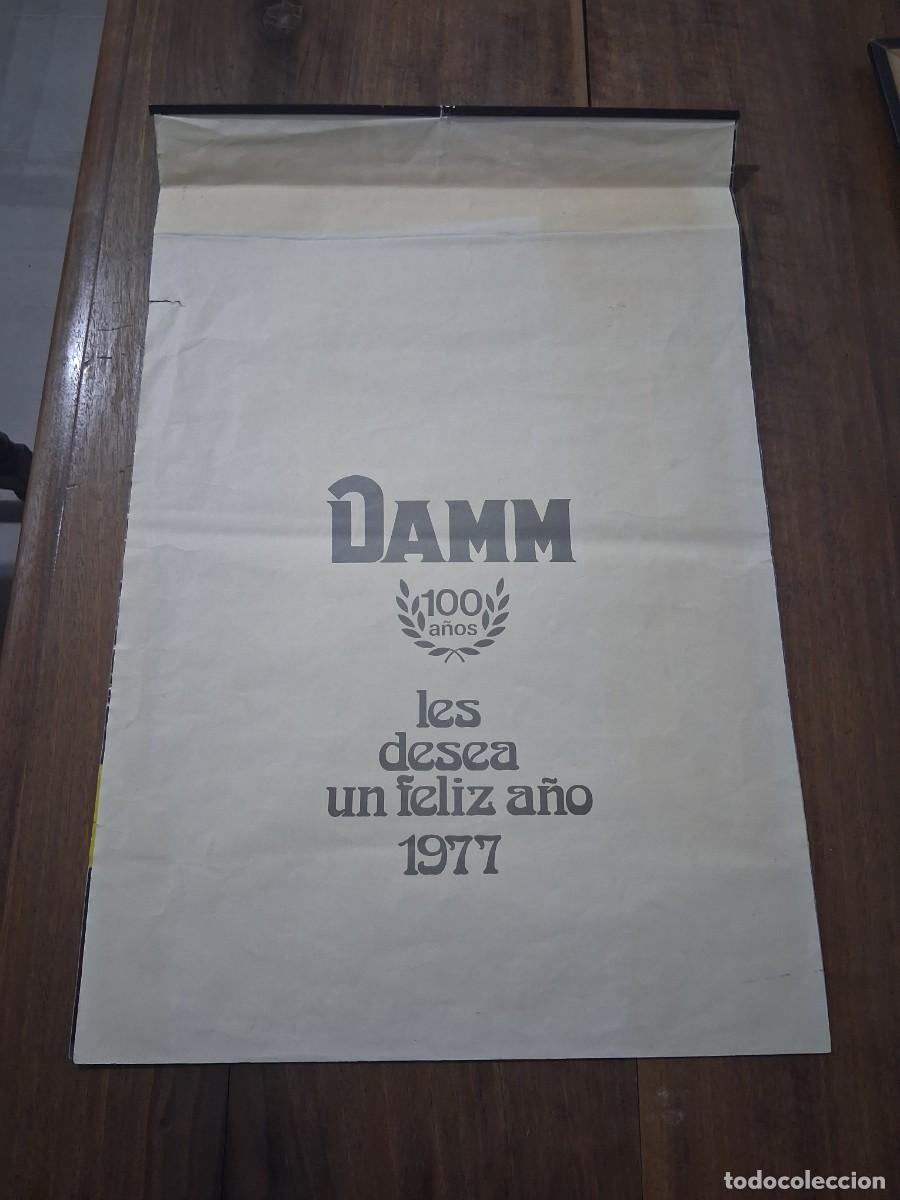 Coleccionismo de cervezas: Calendario almanaque del a&ntilde;o 1977 cerveza centenario Damm 100 a&ntilde;os