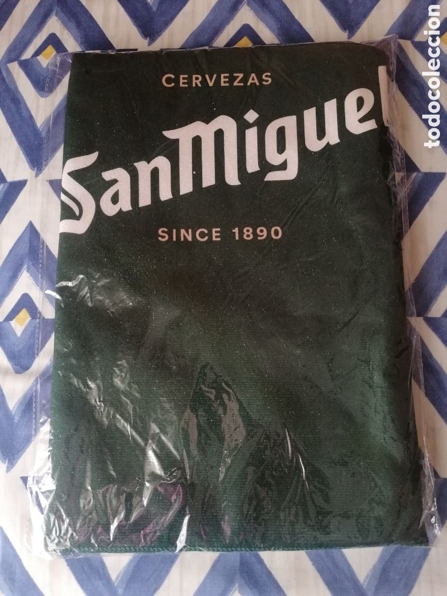 Coleccionismo de cervezas: Toalla Playa Promocional Cerveza San Miguel 180x90 En Envoltorio Original A Estrenar