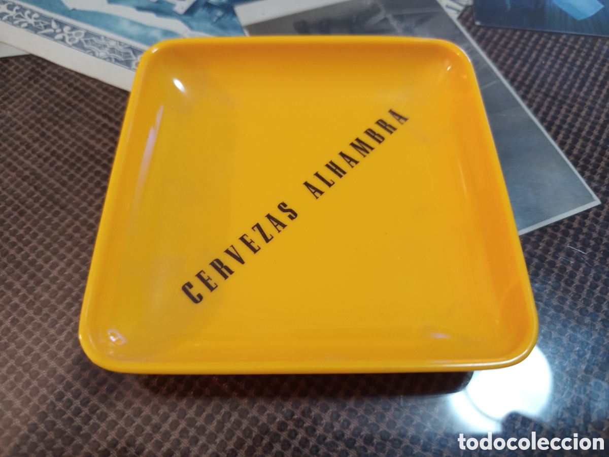 Sammeln von Brauereiartikeln: Platillo cervezas Alhambra cenicero cambio a&ntilde;os 60/70