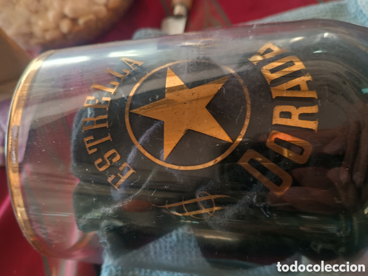 Coleccionismo de cervezas: Copas cerveza Damm dorada - Foto 7