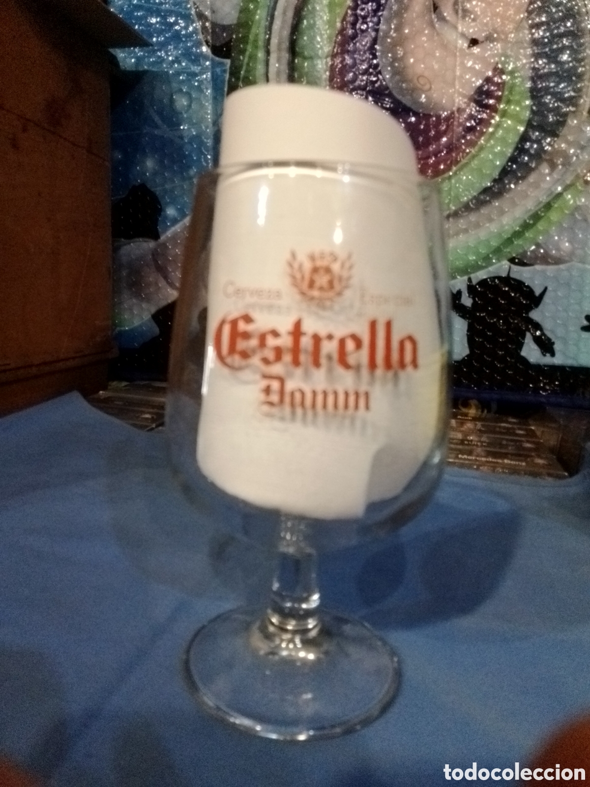 Coleccionismo de cervezas: Copa de cerveza Estrella Damm - Foto 1