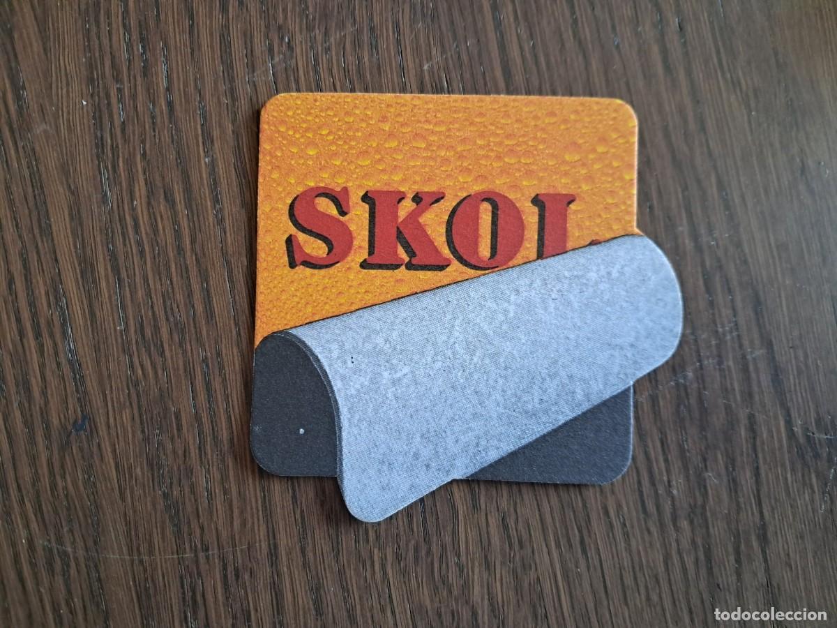 Coleccionismo de cervezas: posavasos de cerveza, skol.