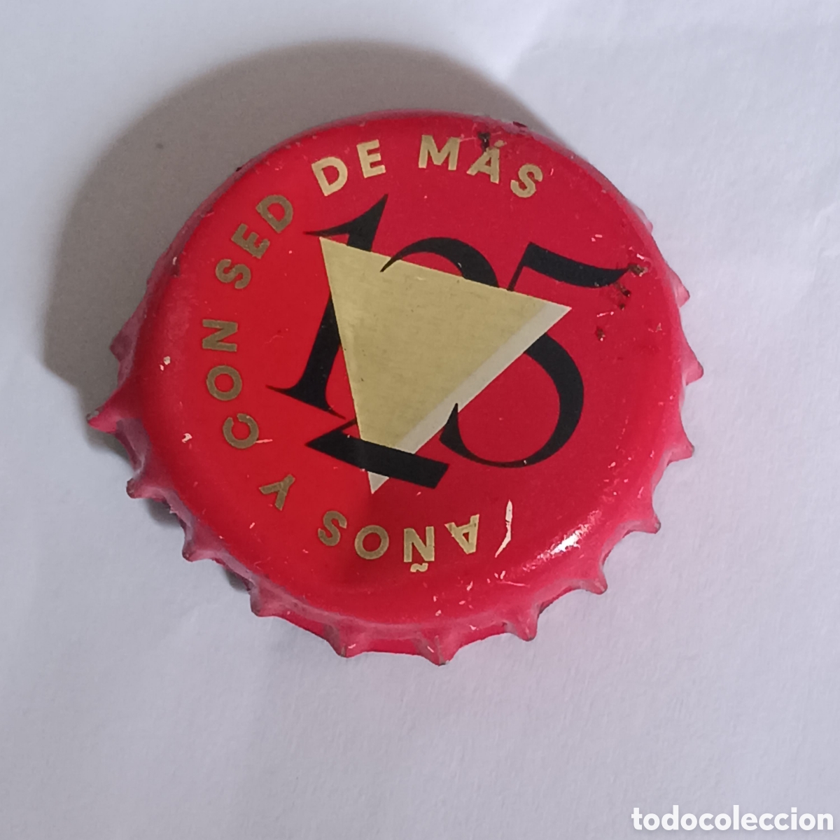 Coleccionismo de cervezas: CHAPA CERVEZA ESPA&Ntilde;A AMBAR 125 A&Ntilde;OS