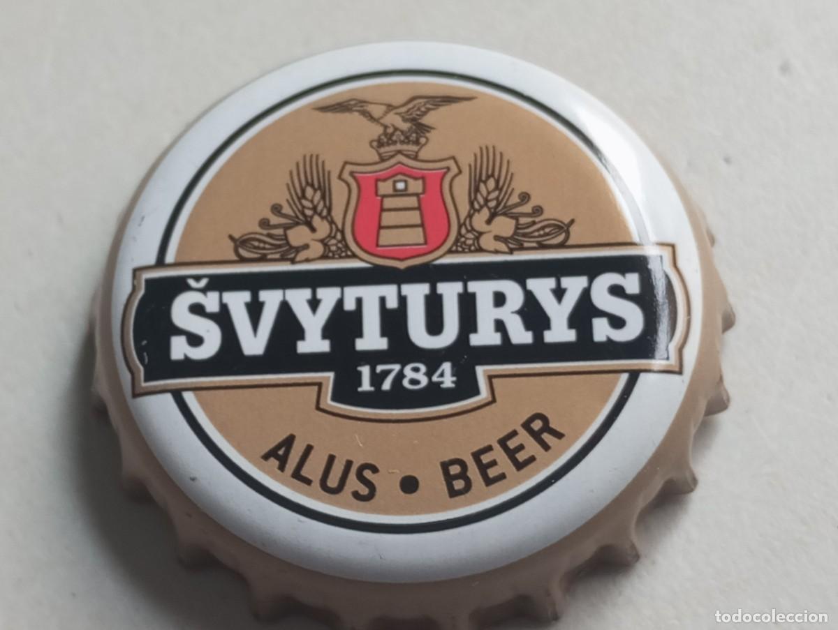 Coleccionismo de cervezas: Chapa tap&oacute;n corona de la cerveza lituana SVYTURYS ALUS-BEER 1784