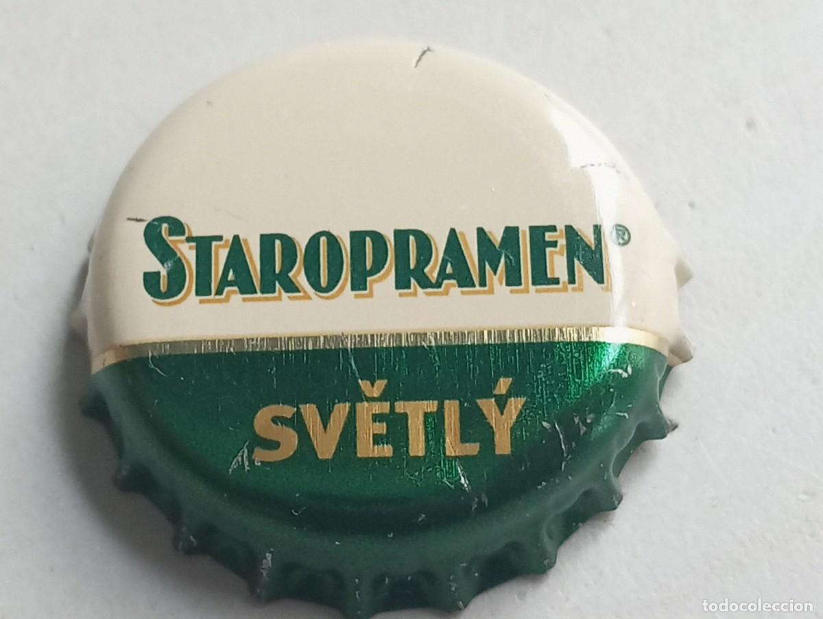 Coleccionismo de cervezas: Chapa tap&oacute;n corona de la cerveza checa STAROPRAMEN SVETL&Yacute;