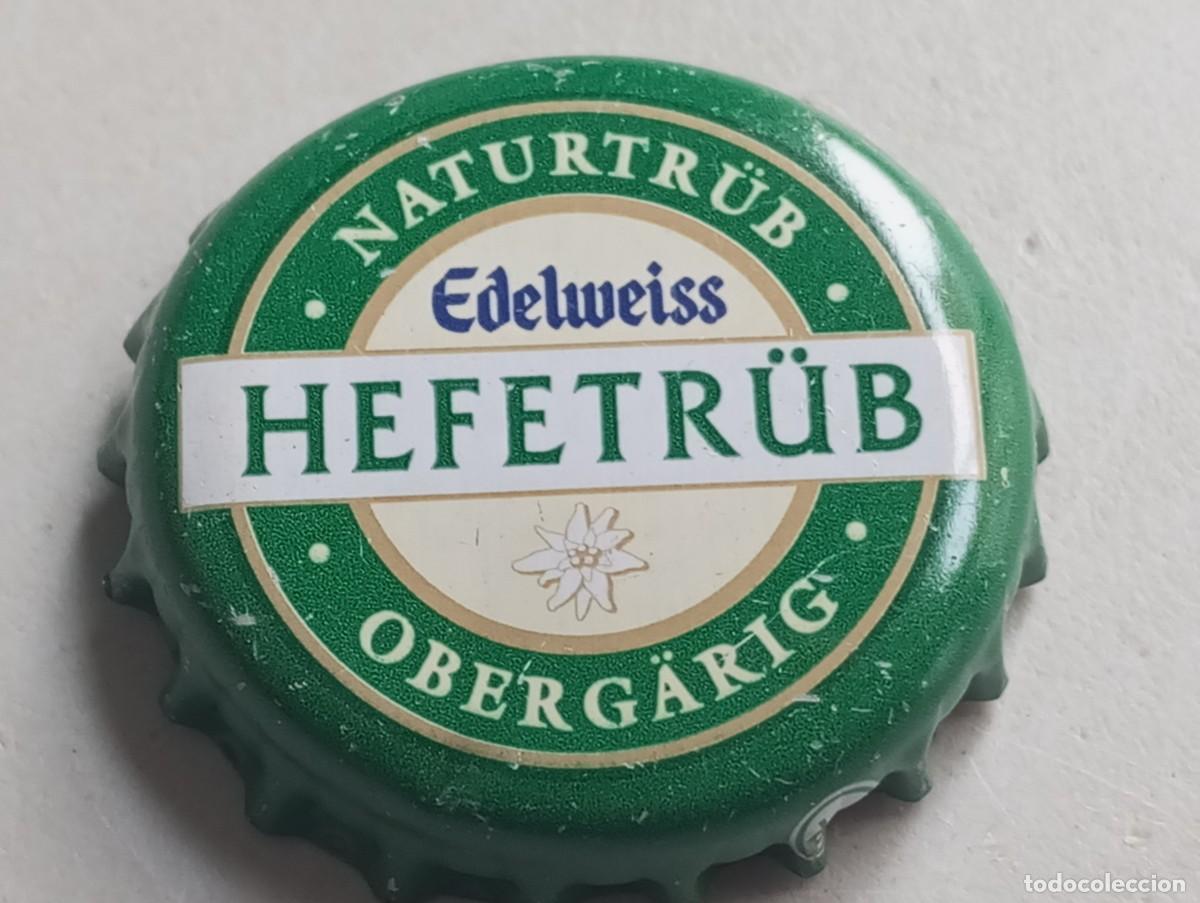 Coleccionismo de cervezas: Chapa tap&oacute;n corona de la cerveza austr&iacute;aca EDELWEISS HEFETR&Uuml;B NATURTR&Uuml;B OBERG&Auml;RIG