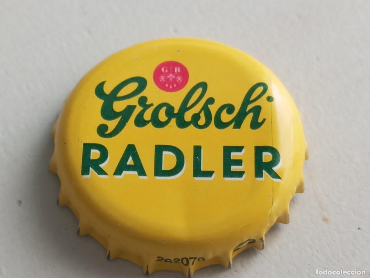 Coleccionismo de cervezas: Chapa tap&oacute;n corona de la cerveza de Pa&iacute;ses Bajos GROLSCH RADLER