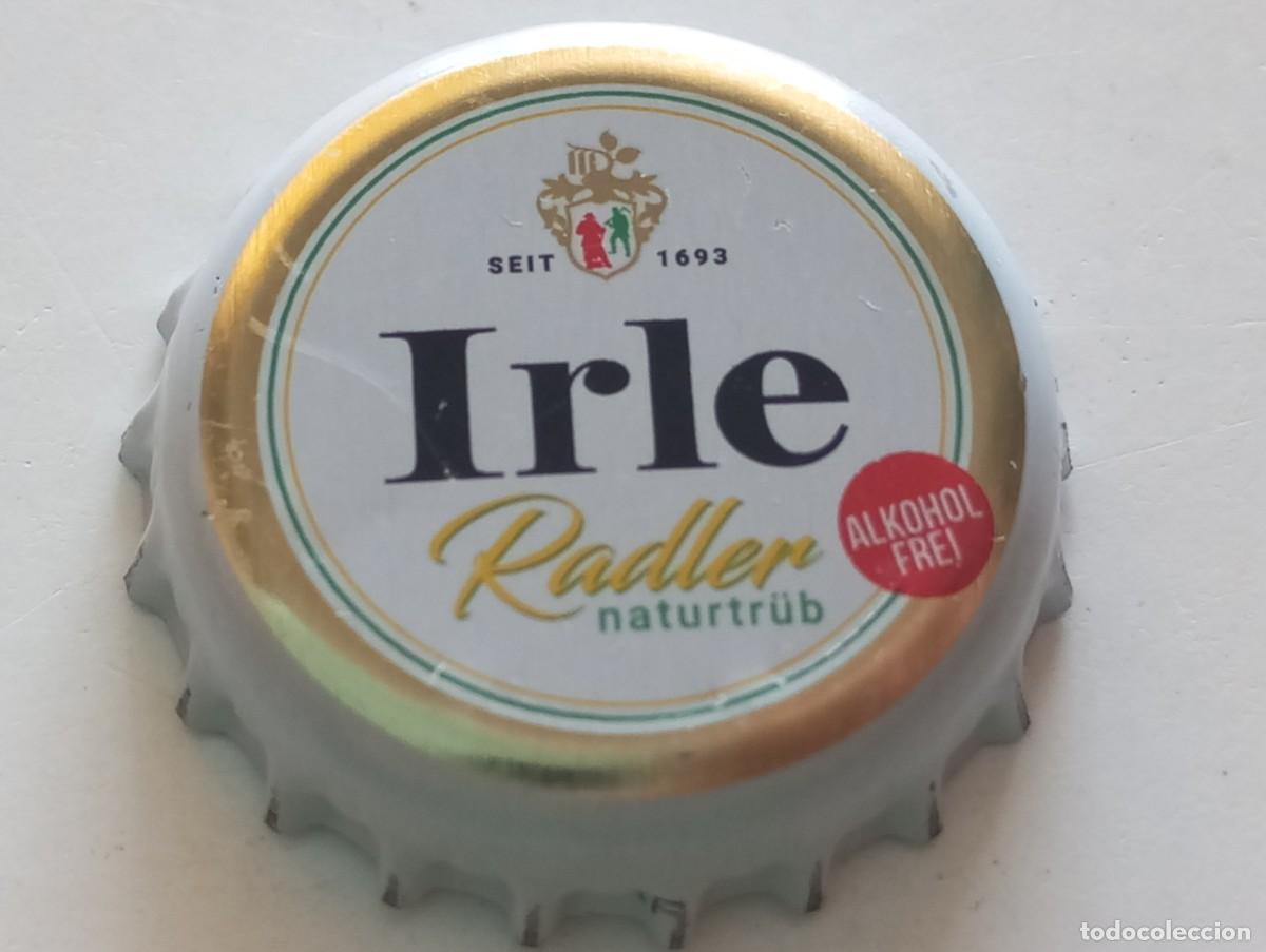 Coleccionismo de cervezas: Chapa tap&oacute;n corona de la cerveza alemana IRLE RADLER NATURTR&Uuml;B ALKOHOLFREI