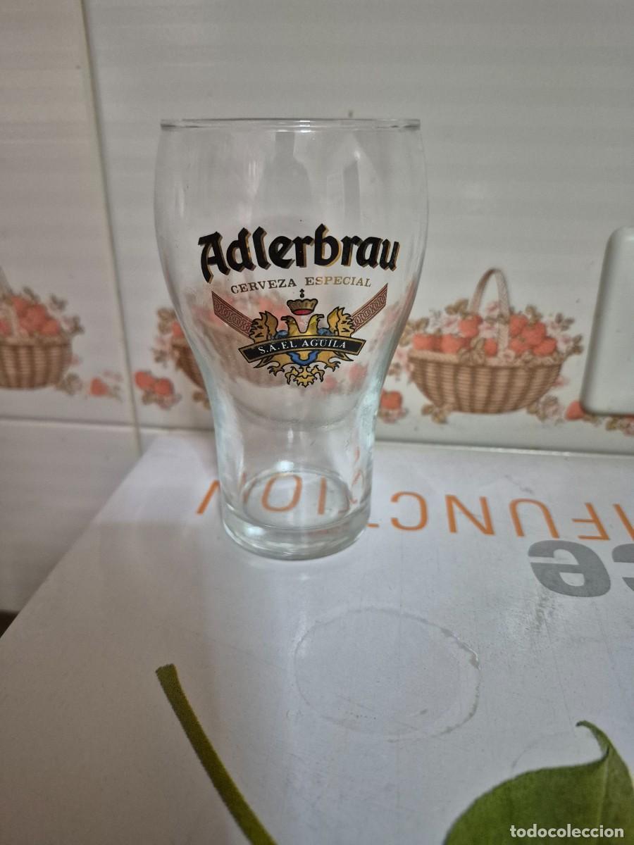 Coleccionismo de cervezas: L128 Vaso de ca&ntilde;a Adlerbrau