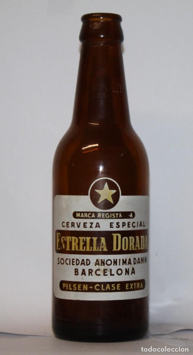 Coleccionismo de cervezas: ANTIGUA BOTELLA ESTRELLA DORADA 33 CL