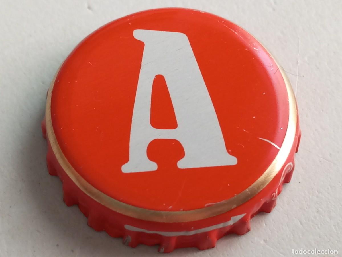 Coleccionismo de cervezas: Chapa tap&oacute;n corona de la cerveza hispano-portuguesa ARGUS SUAVE (Supermercados LIDL)
