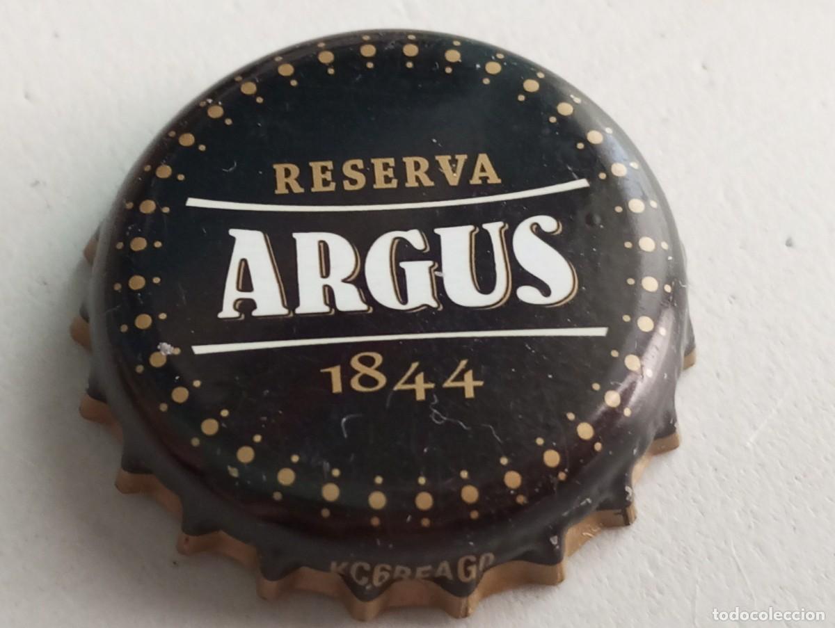 Coleccionismo de cervezas: Chapa tap&oacute;n corona de la cerveza hispano-portuguesa ARGUS RESERVA 1844 (Supermercados LIDL)