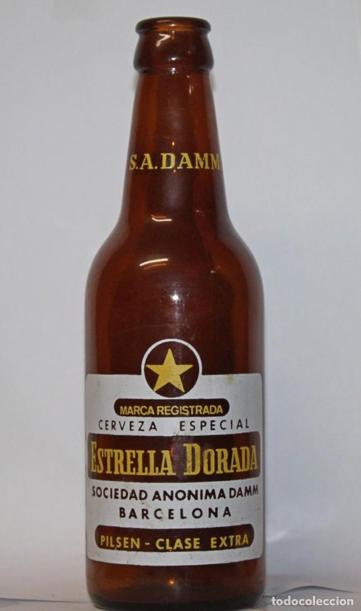 Coleccionismo de cervezas: ANTIGUA BOTELLA CERVEZA ESTRELLA DORADA 33 CL