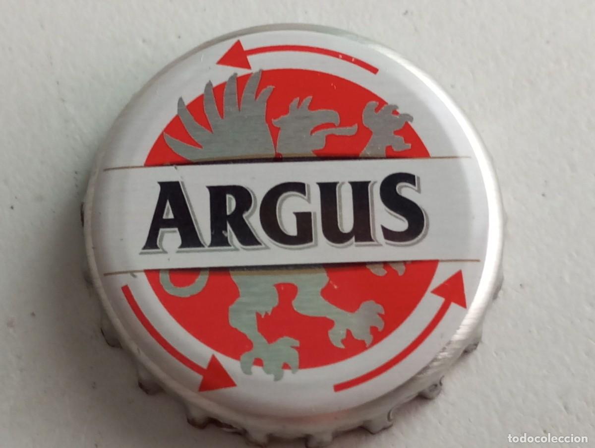 Coleccionismo de cervezas: Chapa tap&oacute;n corona de la cerveza hispano-portuguesa ARGUS (Supermercados LIDL)