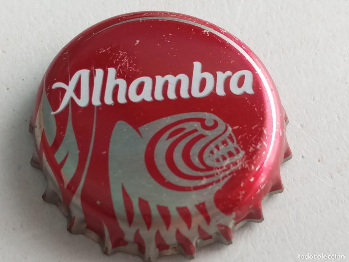Coleccionismo de cervezas: Chapa tap&oacute;n corona de la cerveza espa&ntilde;ola ALHAMBRA