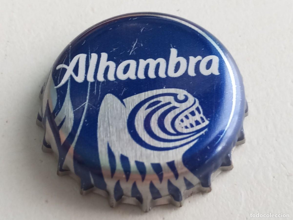 Coleccionismo de cervezas: Chapa tap&oacute;n corona de la cerveza espa&ntilde;ola ALHAMBRA SIN