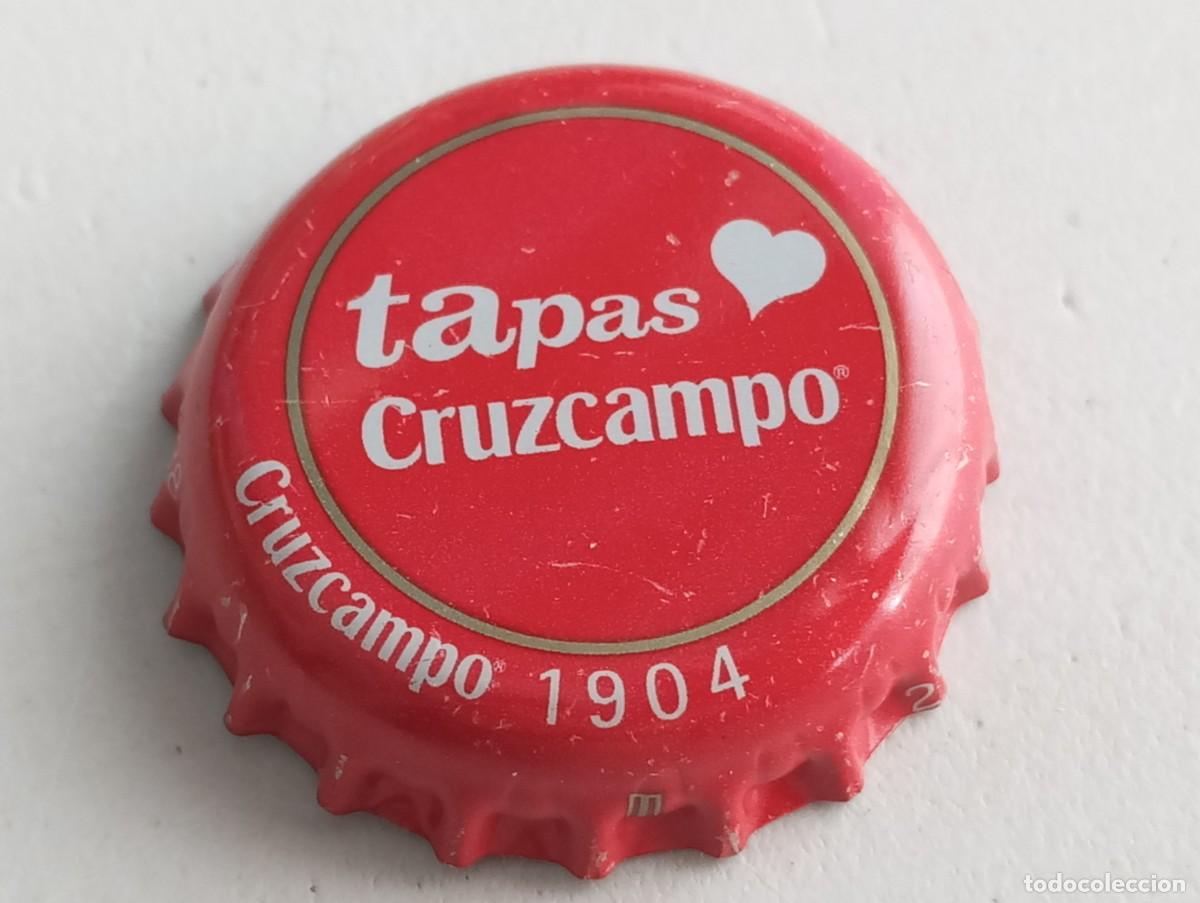 Coleccionismo de cervezas: Chapa tap&oacute;n corona de la cerveza espa&ntilde;ola CRUZCAMPO 1904 - TAPAS CRUZCAMPO