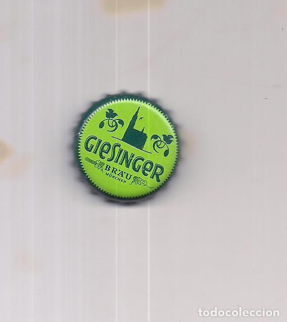 Coleccionismo de cervezas: 1 chapa Giesingor verde Alemania