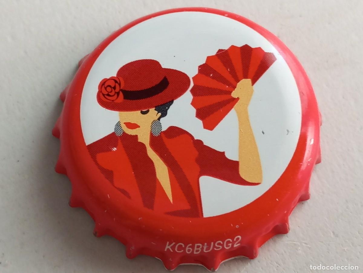 Coleccionismo de cervezas: Chapa tap&oacute;n corona de la cerveza espa&ntilde;ola SABOR A SUR (Mercadona)