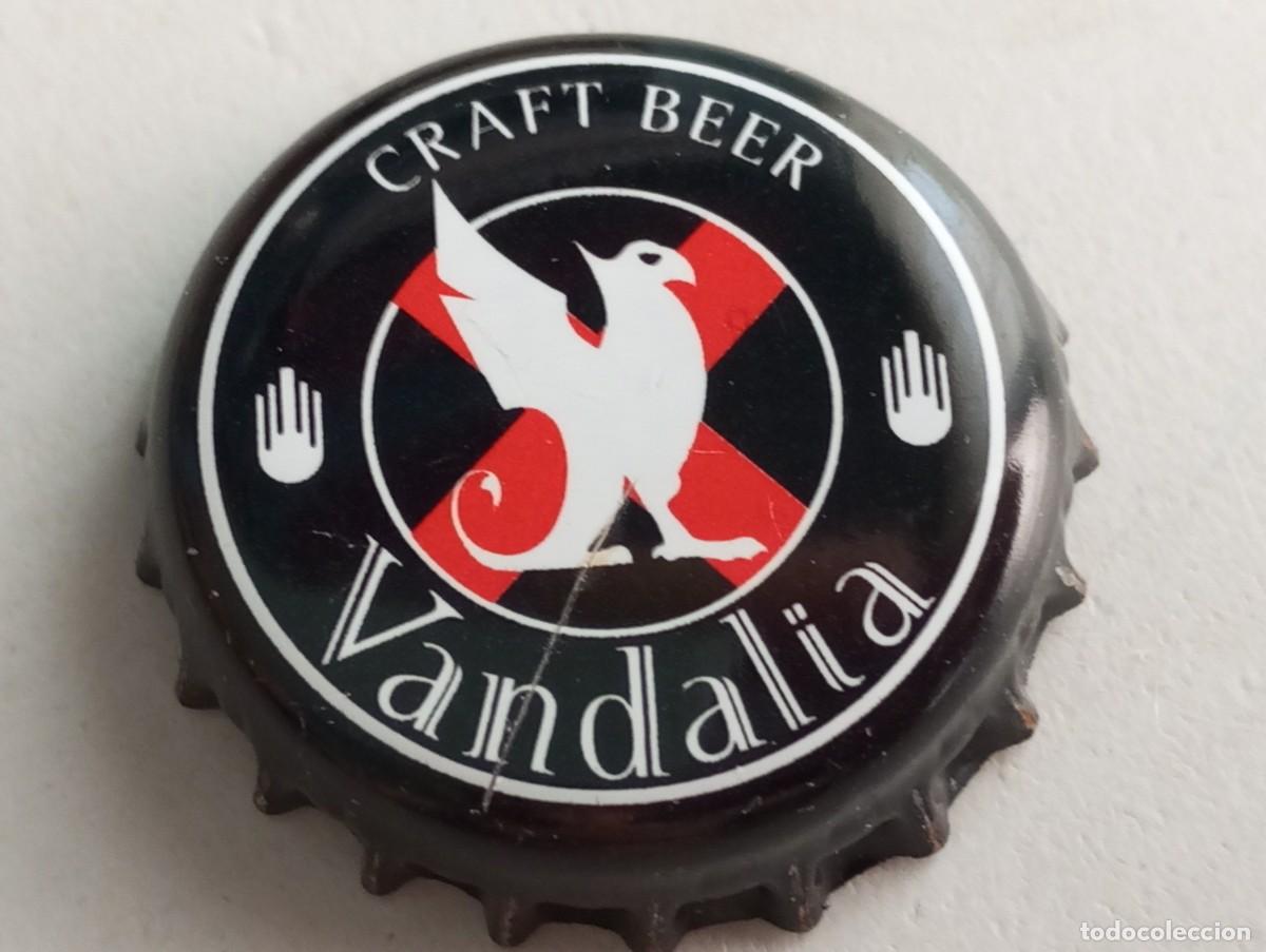 Coleccionismo de cervezas: Chapa tap&oacute;n corona de la cerveza espa&ntilde;ola VANDALIA CRAFT BEER