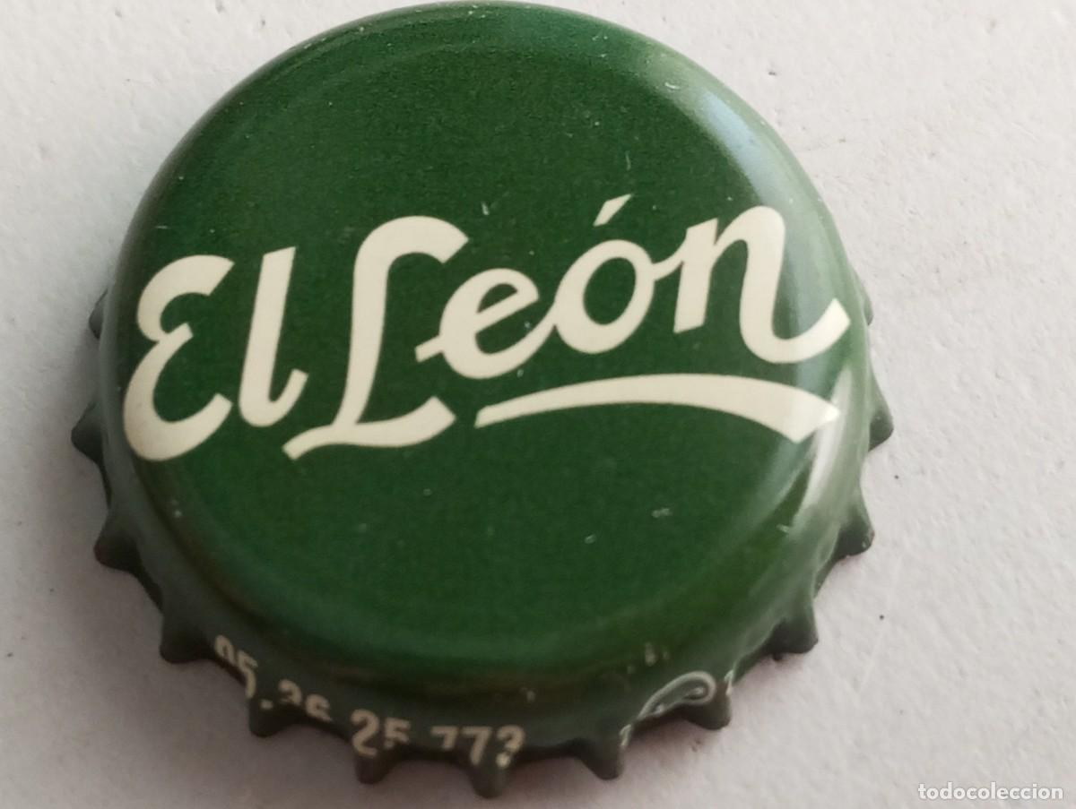 Coleccionismo de cervezas: Chapa tap&oacute;n corona de la cerveza espa&ntilde;ola EL LE&Oacute;N