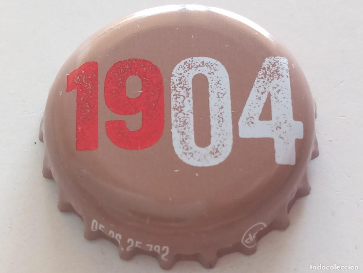 Coleccionismo de cervezas: Chapa tap&oacute;n corona de la cerveza espa&ntilde;ola CRUZCAMPO 1904