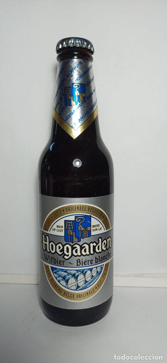 Coleccionismo de cervezas: Botella cerveza LLENA Hoegaarden Witbier 30cl 1997