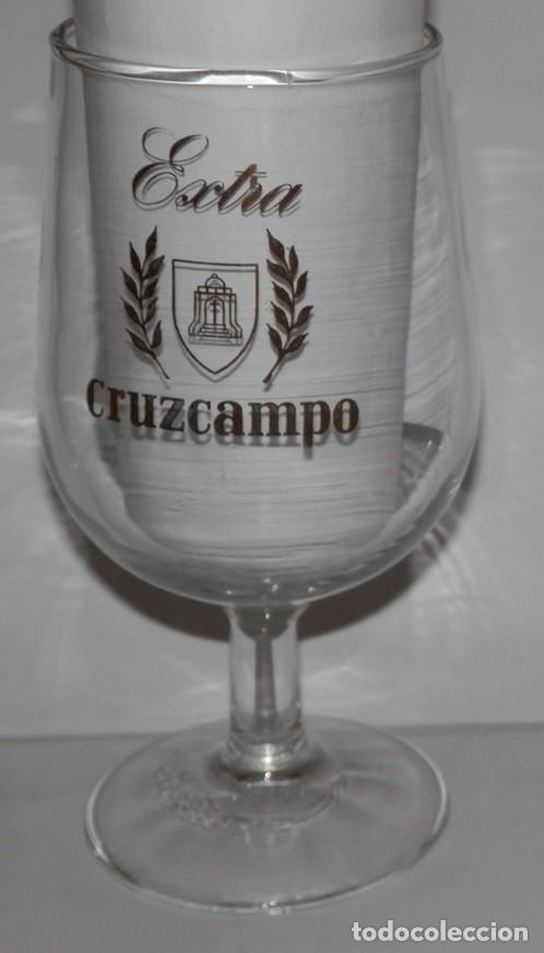 Coleccionismo de cervezas: VASO ANTIGUO DE LA CERVEZA CRUZCAMPO