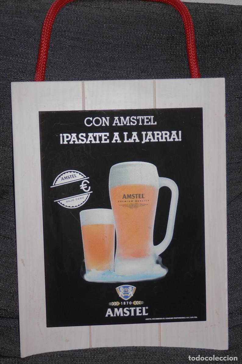 Coleccionismo de cervezas: CARTEL DE LA CERVEZA AMSTEL