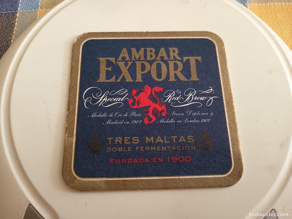 Coleccionismo de cervezas: POSAVASOS DE CERVEZA AMBAR