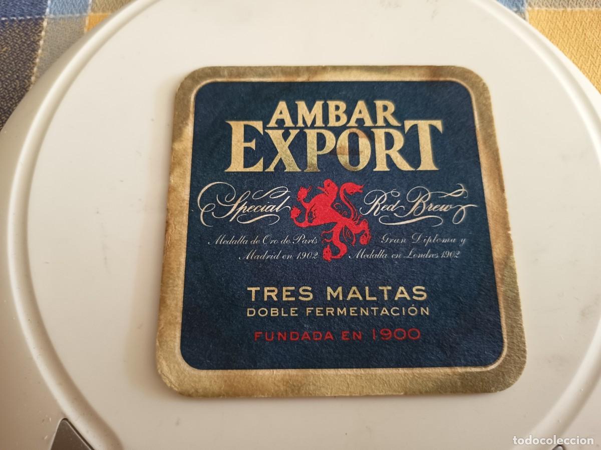 Coleccionismo de cervezas: POSAVASOS DE CERVEZA AMBAR