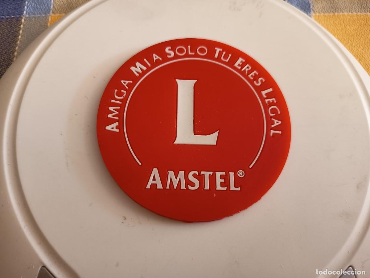 Coleccionismo de cervezas: POSAVASOS DE CERVEZA AMSTEL DE GOMA