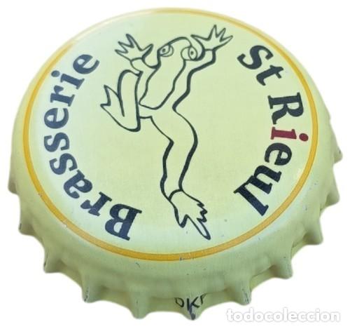 Coleccionismo de cervezas: Francia Capsule Bi&egrave;re Beer Crown Cap Brasserie St Rieul Grenouille RP591 tap&oacute;n corona