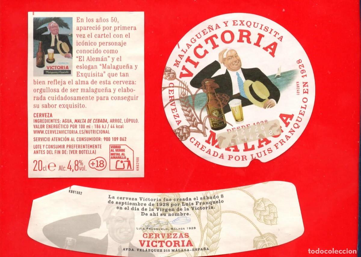 Coleccionismo de cervezas: ETIQUETA CERVEZA VICTORIA 20 CL - 2026