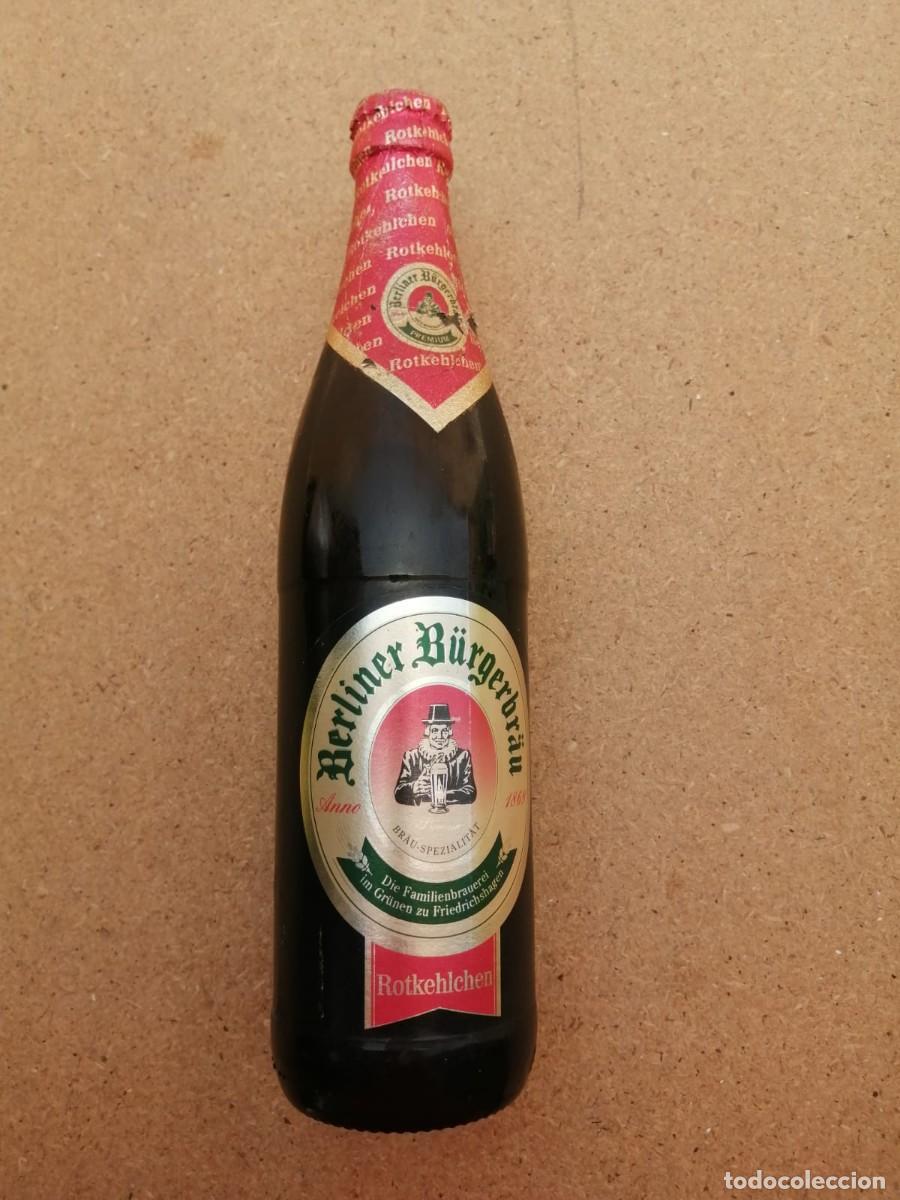 Coleccionismo de cervezas: BOTELLA DE CERVEZA (LLENA) BERLINER BURGERBRAN