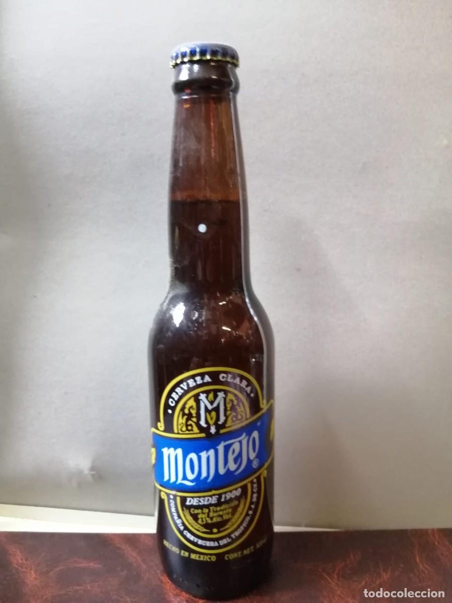 Coleccionismo de cervezas: BOTELLA DE CERVEZA (LLENA) MONTEJO