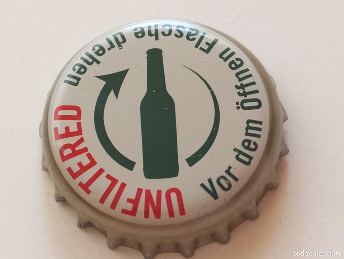 Coleccionismo de cervezas: Chapa tap&oacute;n corona de la cerveza alemana BECK'S NATURTR&Uuml;BES PILS UNFILTERED