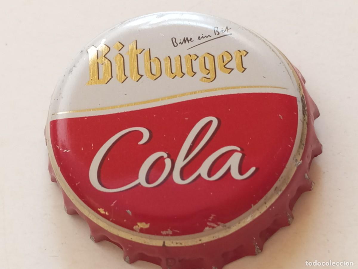 Coleccionismo de cervezas: Chapa tap&oacute;n corona de la cerveza alemana BITBURGER COLA