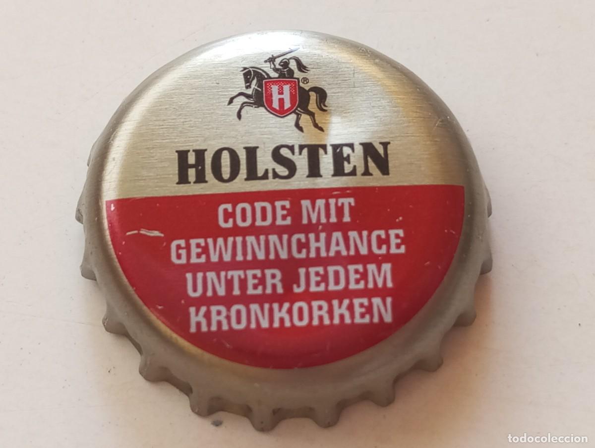 Coleccionismo de cervezas: Chapa tap&oacute;n corona de la cerveza alemana HOLSTEN - CODE MIT GEWINNCHANCE UNTER JEDEM KRONKORKEN
