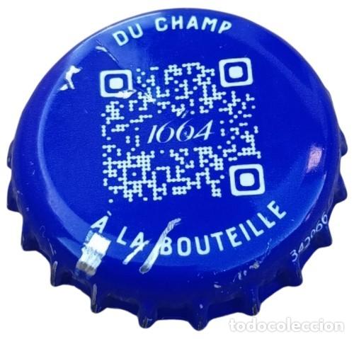 Coleccionismo de cervezas: Francia Capsule Bi&egrave;re Beer Crown Cap 1664 du Champ &agrave; la bouteille QR Code RP592 tap&oacute;n corona