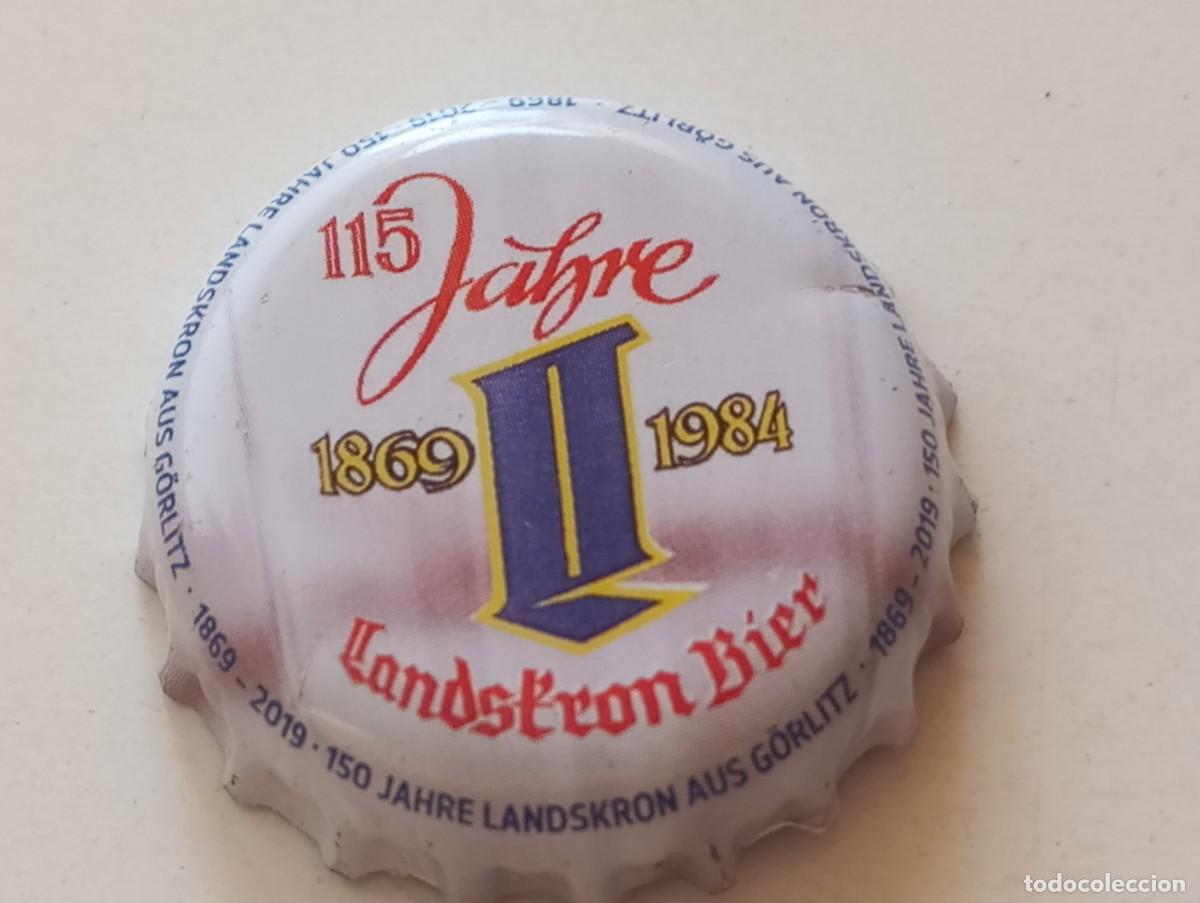 Coleccionismo de cervezas: Chapa tap&oacute;n corona de la cerveza alemana LANDSKRON AUS G&Ouml;RLITZ 150 JAHRE (1869-2019)