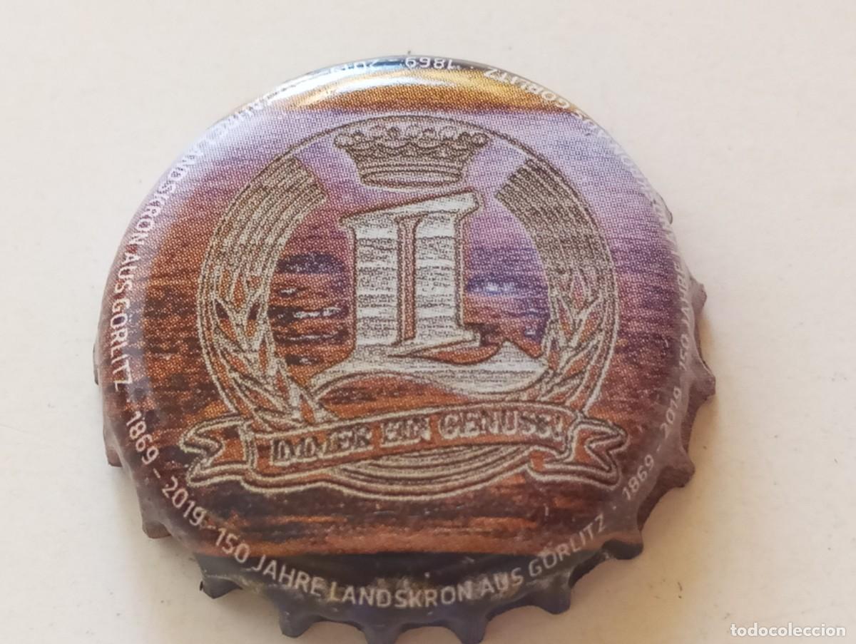 Coleccionismo de cervezas: Chapa tap&oacute;n corona de la cerveza alemana LANDSKRON AUS G&Ouml;RLITZ 150 JAHRE (1869-2019)