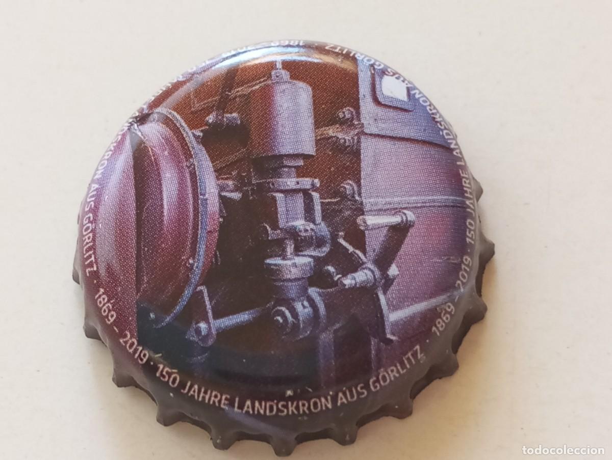Coleccionismo de cervezas: Chapa tap&oacute;n corona de la cerveza alemana LANDSKRON AUS G&Ouml;RLITZ 150 JAHRE (1869-2019)