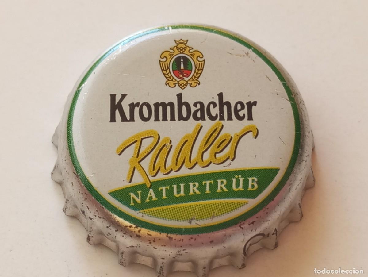 Coleccionismo de cervezas: Chapa tap&oacute;n corona de la cerveza alemana KROMBACHER RADLER NATURTR&Uuml;B