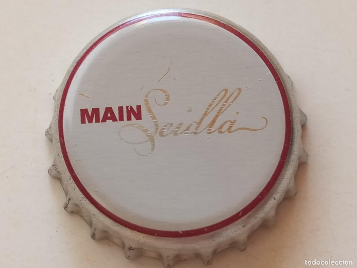 Coleccionismo de cervezas: Chapa tap&oacute;n corona de la cerveza alemana MAIN SEIDLA