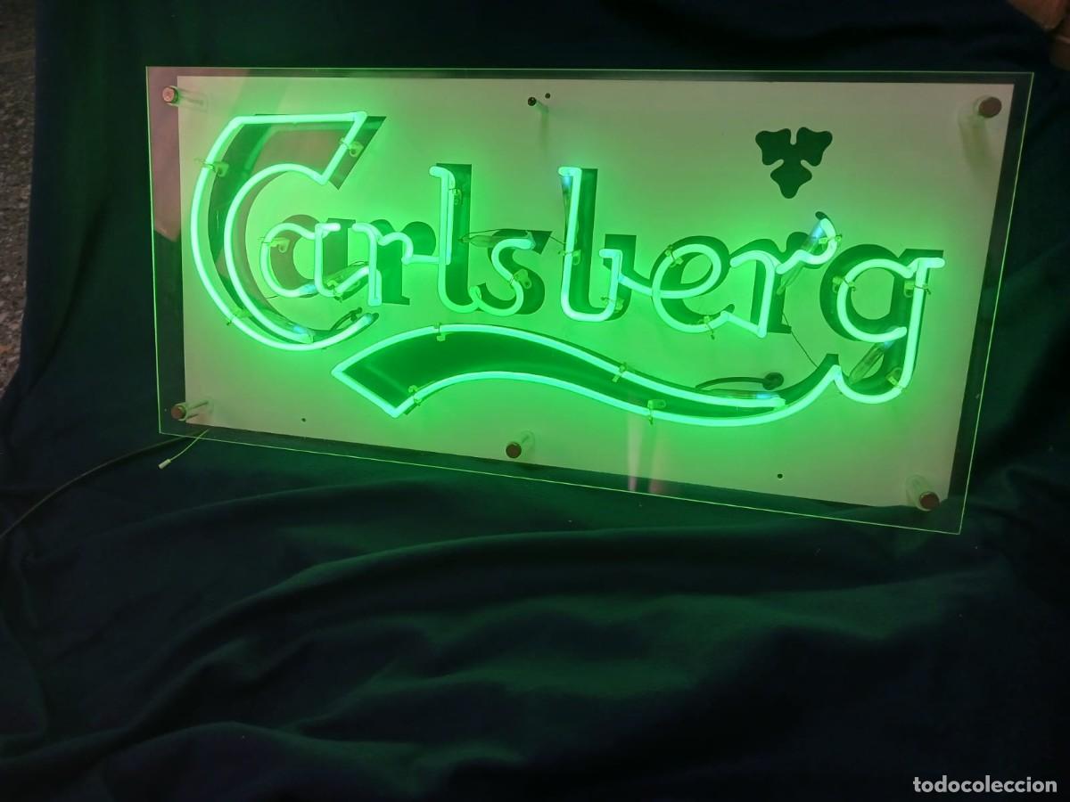 Coleccionismo de cervezas: CARTEL LUMINOSO DE CERVEZA CARLSBERG
