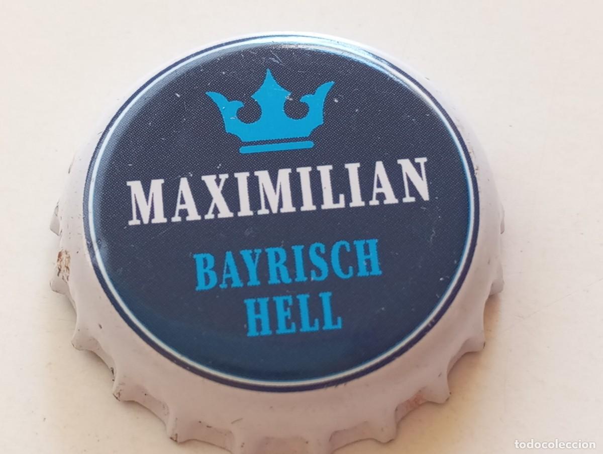 Coleccionismo de cervezas: Chapa tap&oacute;n corona de la cerveza alemana MAXIMILIAN BAYRISCH HELL