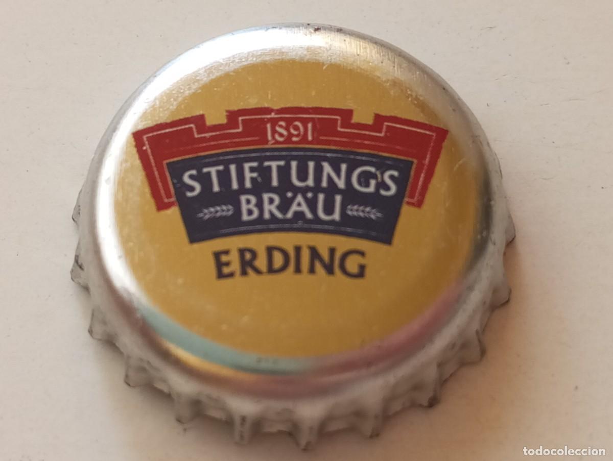 Coleccionismo de cervezas: Chapa tap&oacute;n corona de la cerveza alemana STIFTUNGS BR&Auml;U 1891 - ERDING