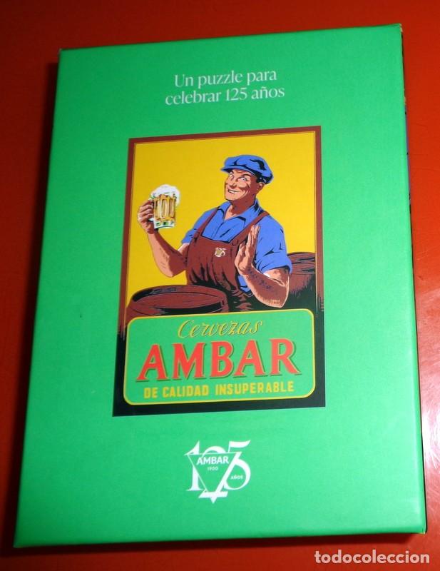 Coleccionismo de cervezas: PUZZLE 125 PIEZAS CERVEZAS AMBAR LA ZARAGOZANA CERVEZA 125 ANIVERSARIO - NUEVO!!!
